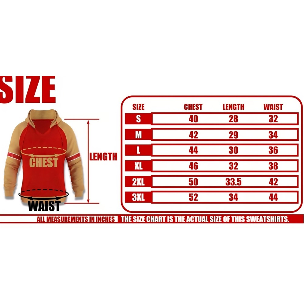 NWT San Francisco Football Hoodie Red & Gold Pullover Sweatshirt Women's XL‎ - Picture 5 of 7